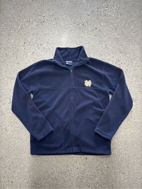 Retro Notre Dame College Zip-up Fleece - Size S
